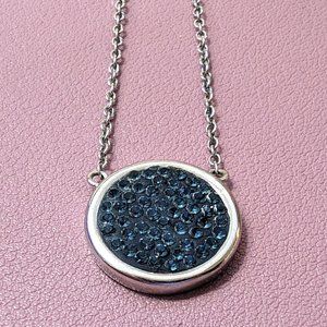 Blue sparkly necklace